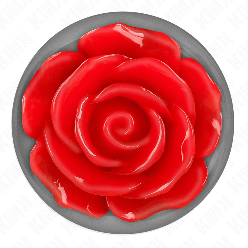 KINK - PLUG ANAL ROSE RED SIZE L - Kink&Play