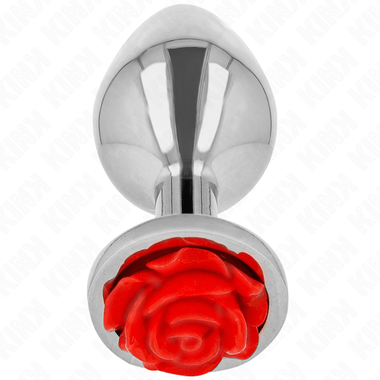 KINK - PLUG ANAL ROSE RED SIZE S - Kink&Play