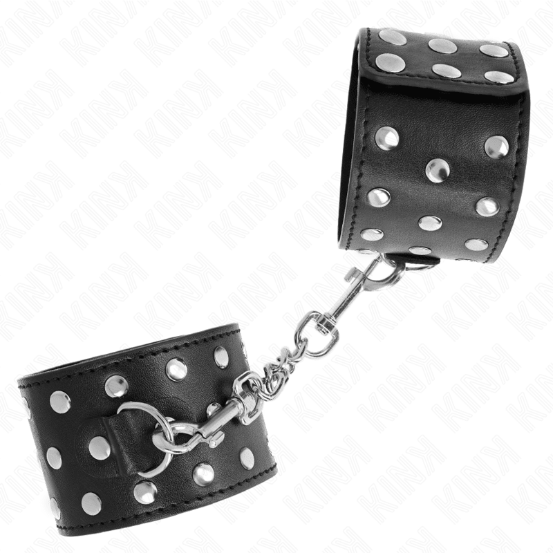 KINK - PUNK WRIST RESTRAINTS ADJUSTABLE 19 - 24 CM X 5.5 CM - Kink&Play