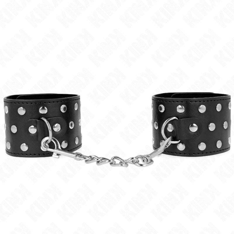 KINK - PUNK WRIST RESTRAINTS ADJUSTABLE 19 - 24 CM X 5.5 CM - Kink&Play