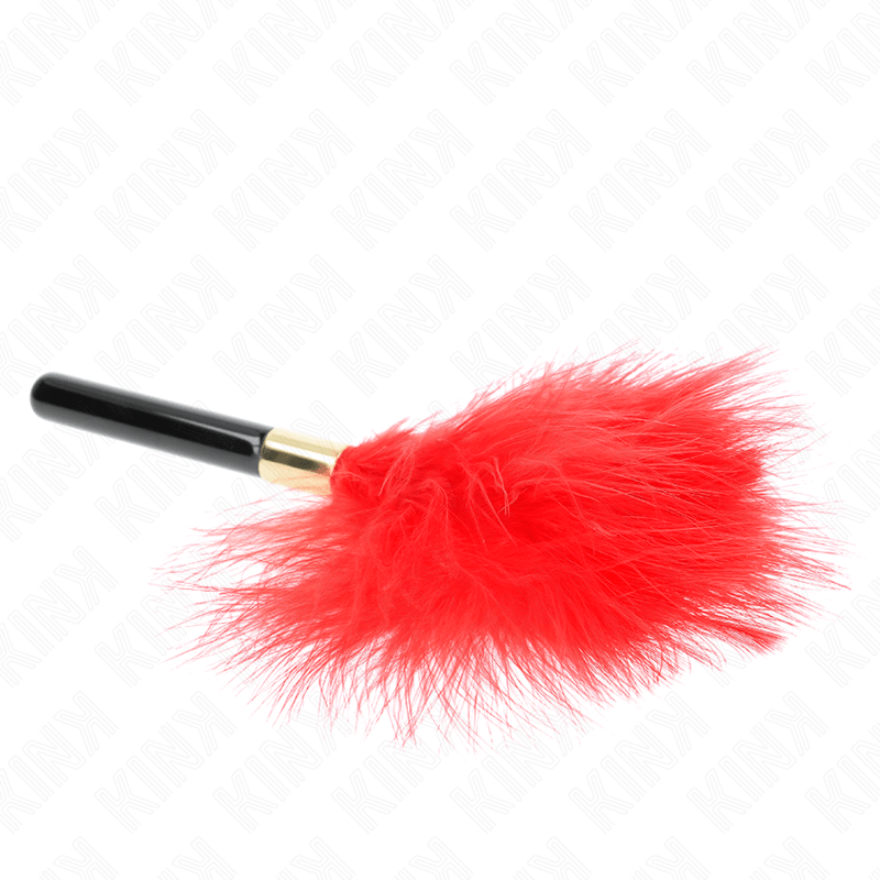 KINK - RED GOLD METAL TICKLE FEATHERS 18 CM - Kink&Play