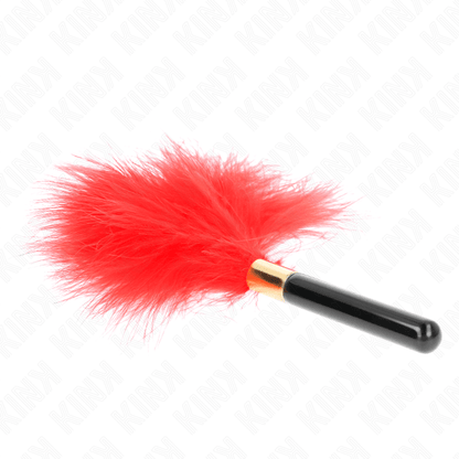 KINK - RED GOLD METAL TICKLE FEATHERS 18 CM - Kink&Play