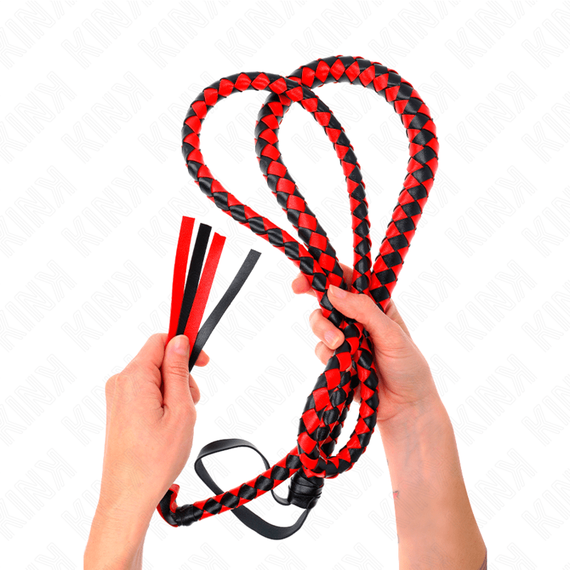 KINK - RED LONG SNAKE WHIP 210 CM - Kink&Play