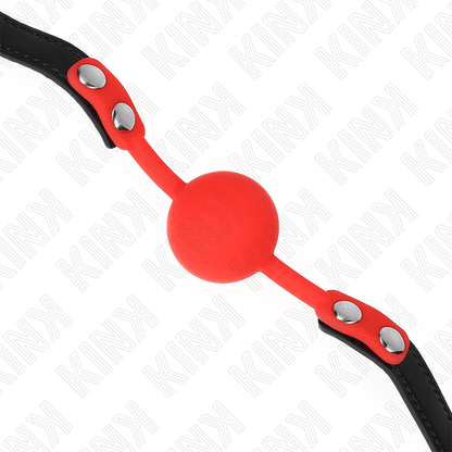 KINK - RED SILICONE BALL 4 CM GAG 60 x 2 CM - Kink&Play