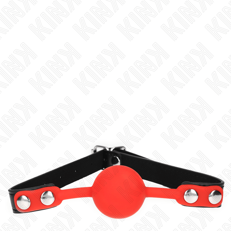 KINK - RED SILICONE BALL 4 CM GAG 60 x 2 CM - Kink&Play