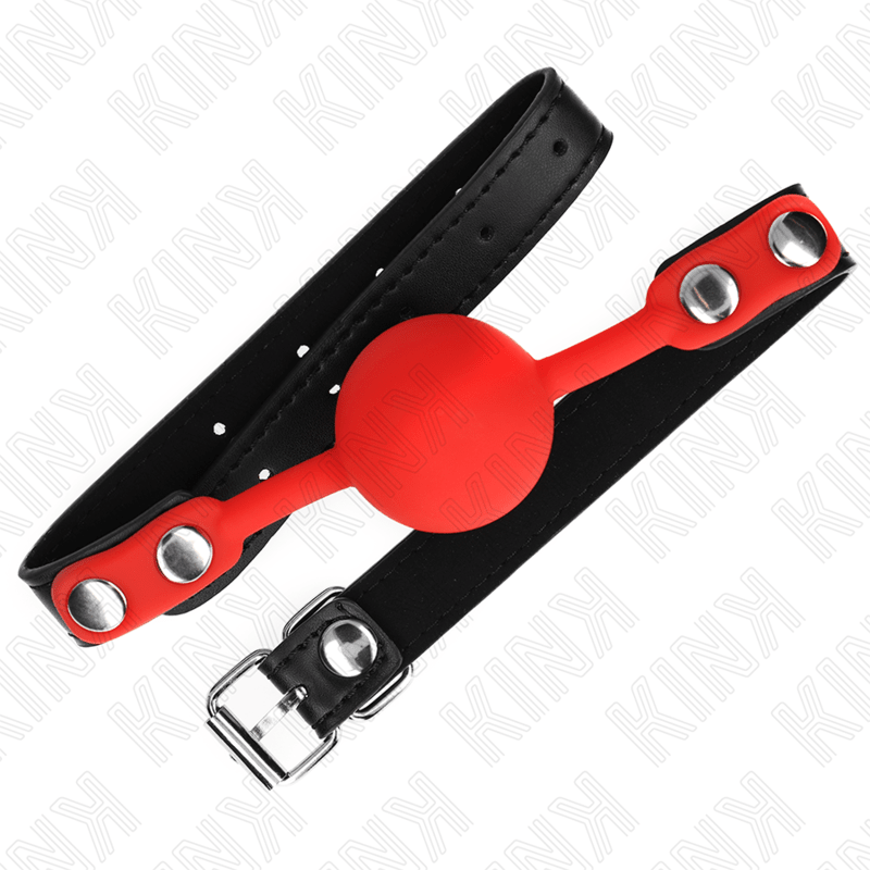 KINK - RED SILICONE BALL 4 CM GAG 60 x 2 CM - Kink&Play