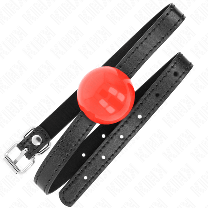 KINK - RED SINGLE SOLID BALL 4 CM GAG 65 x 1.5 CM - Kink&Play