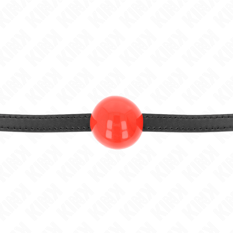 KINK - RED SINGLE SOLID BALL 4 CM GAG 65 x 1.5 CM - Kink&Play
