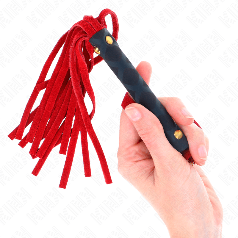 KINK - RED SUEDE MINI WHIP 30 CM - Kink&Play