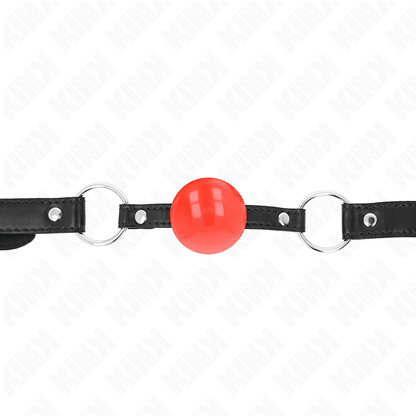 KINK - RED TPE BALL 4 CM GAG 60 x 2 CM - Kink&Play