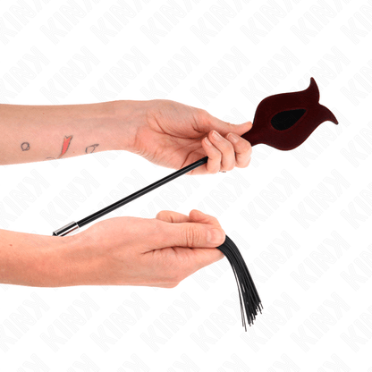 KINK - ROSE SHAPE SILICONE TASSEL WHIP 45 CM - Kink&Play