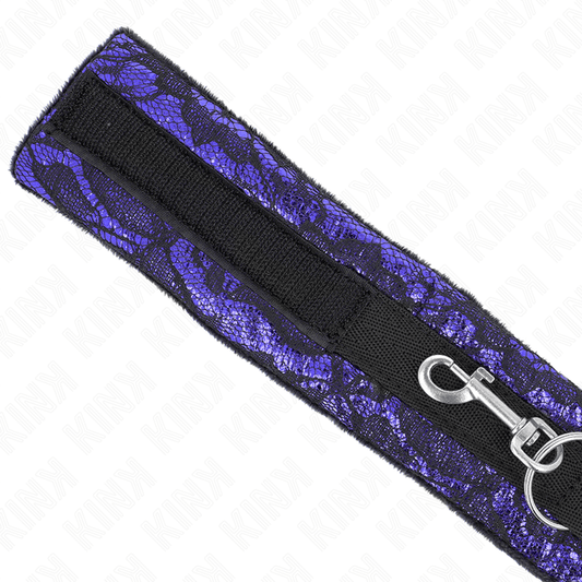 KINK - SHORT VELVET LACE NECKLACE WITH BELT 105 CM WITH NYLON TRIM 44 X 5.5 CM - Kink&Play