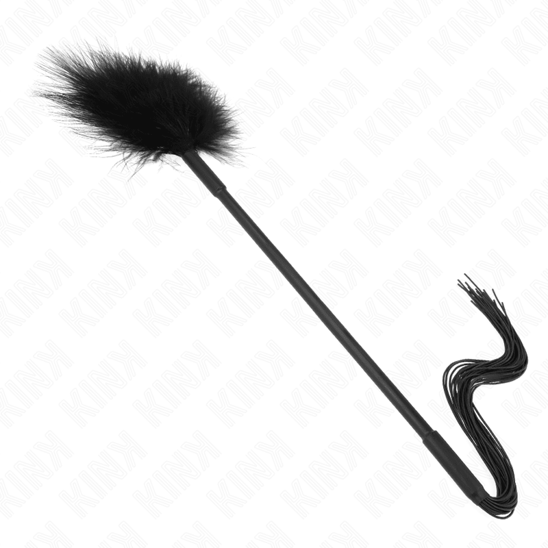 KINK - SILICONE WHIP WITH FEATHERS FOR TICKLE 47 CM - Kink&Play