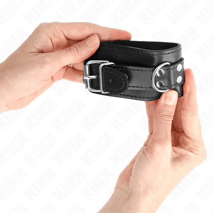 KINK - SIMPLE WRIST RESTRAINTS BLACK ADJUSTABLE 20 - 23 CM X 5.5 CM - Kink&Play