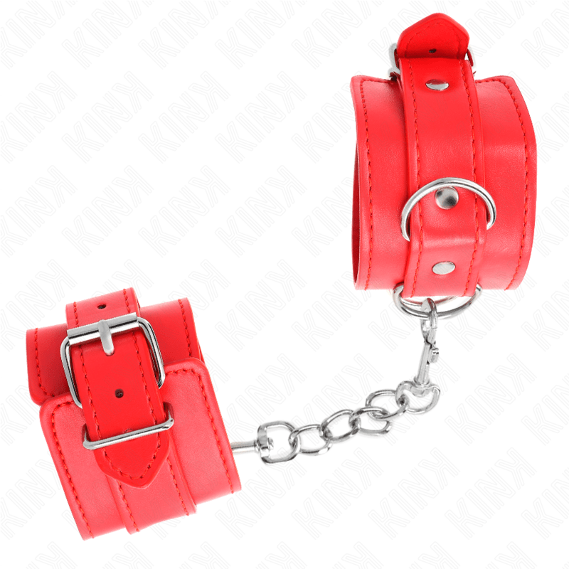 KINK - SIMPLE WRIST RESTRAINTS RED ADJUSTABLE 20 - 23 CM X 5.5 CM - Kink&Play