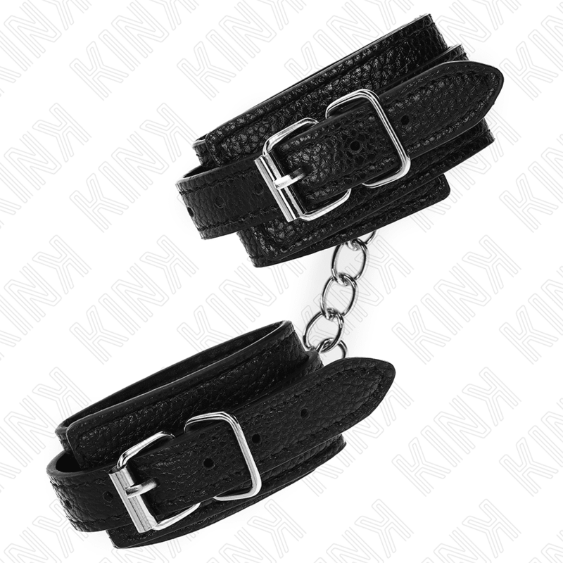 KINK - SNAKE PATTERN WRIST RESTRAINTS BLACK ADJUSTABLE 20 - 28 CM X 5.4 CM - Kink&Play