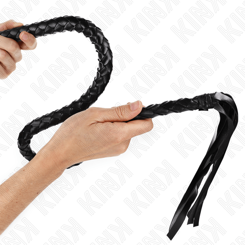 KINK - SNAKE WHIP WITH BLACK HAND RING 65 CM - Kink&Play