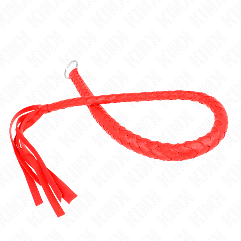 KINK - SNAKE WHIP WITH RED HAND RING 65 CM - Kink&Play