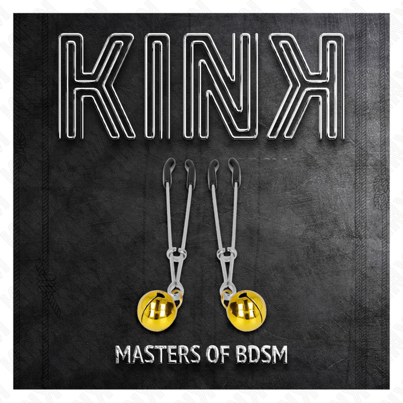 KINK - THIN BELL NIPPLE CLAMPS GOLD 7 CM - Kink&Play