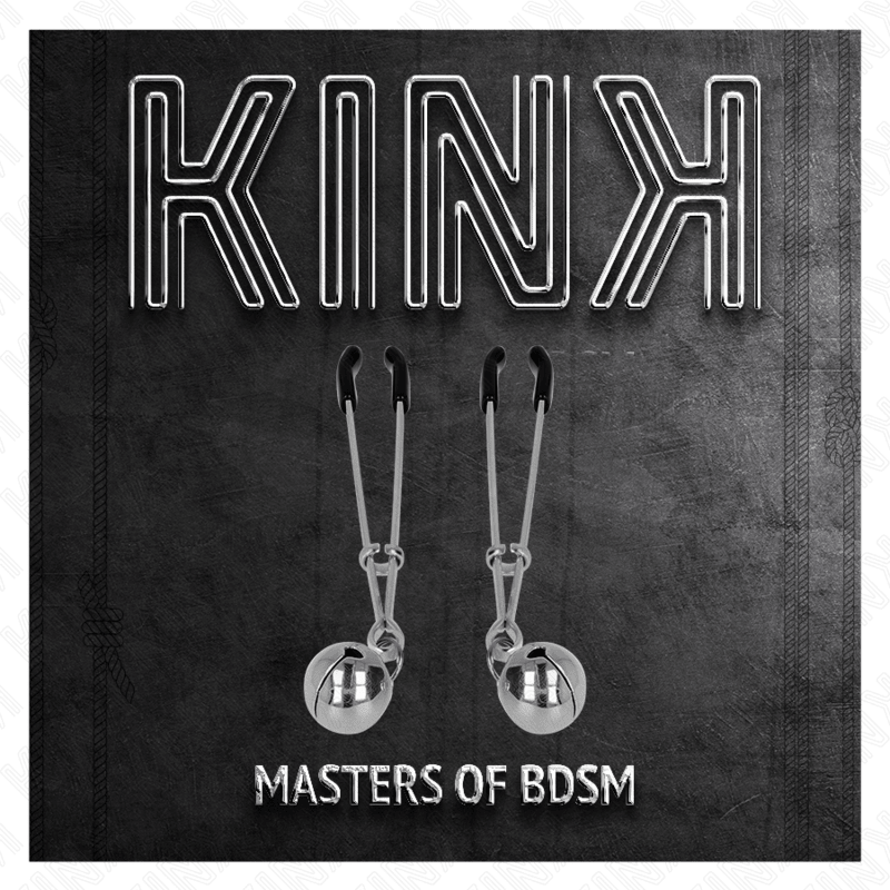 KINK - THIN BELL NIPPLE CLAMPS SILVER 7 CM - Kink&Play