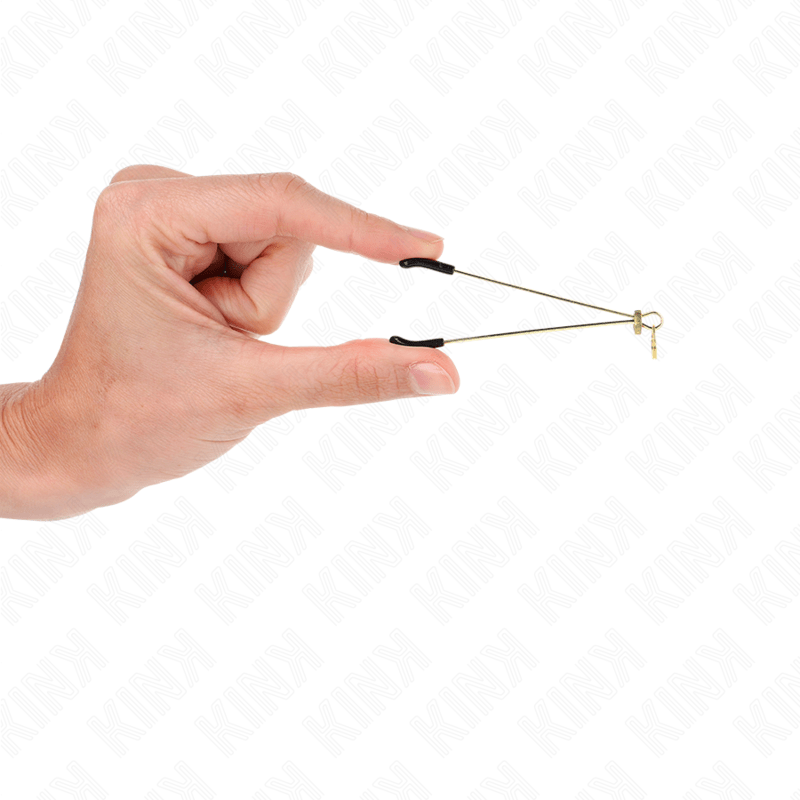 KINK - THIN NIPPLE CLAMPS GOLD 7 CM - Kink&Play