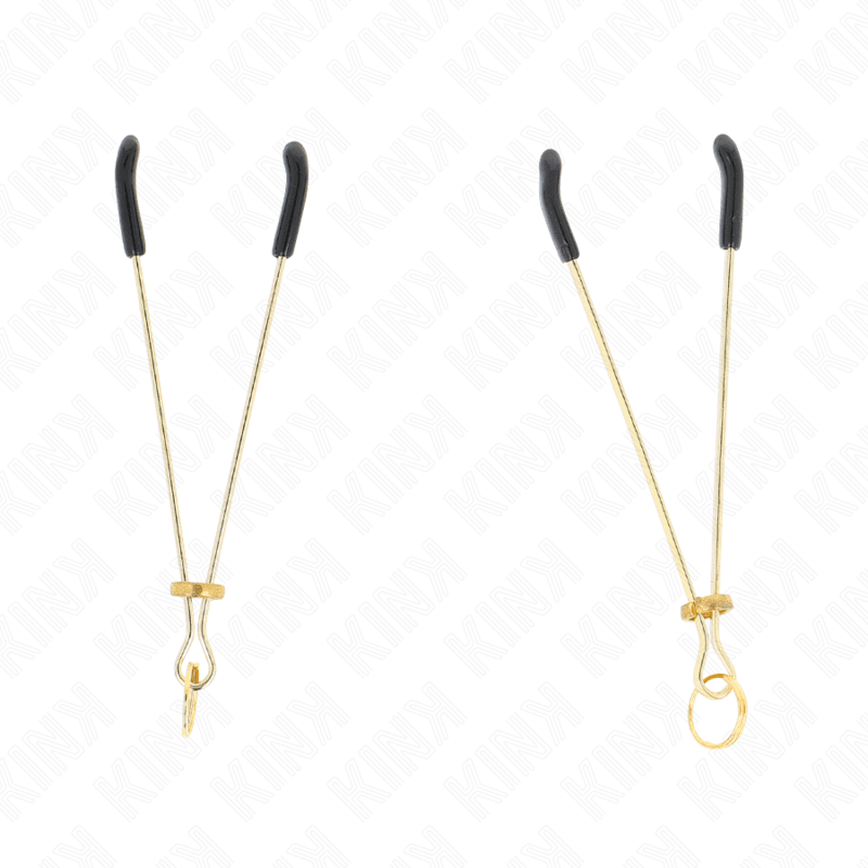 KINK - THIN NIPPLE CLAMPS GOLD 7 CM - Kink&Play