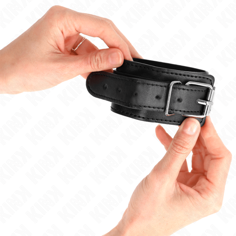 KINK - THIN WRIST RESTRAINTS BLACK ADJUSTABLE 21 - 33 CM - Kink&Play
