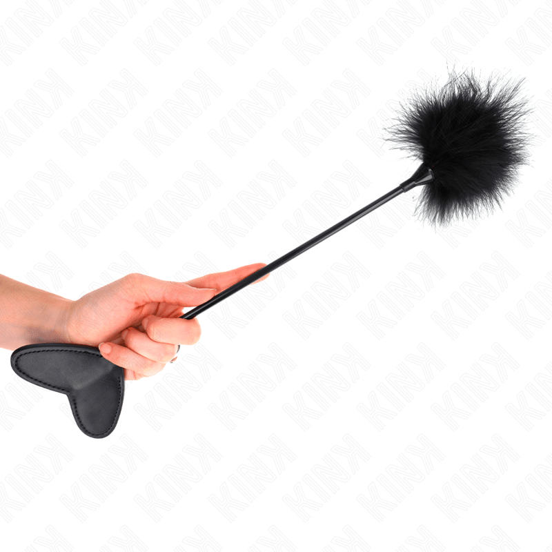 KINK - TICKLE FEATHERS WITH HEART PADDLE 31 CM - Kink&Play