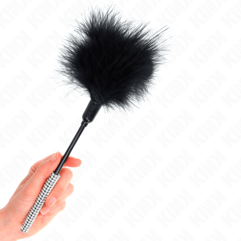 KINK - TICKLE FEATHERS WITH RHINESTONE HANDLE 27 CM - Kink&Play