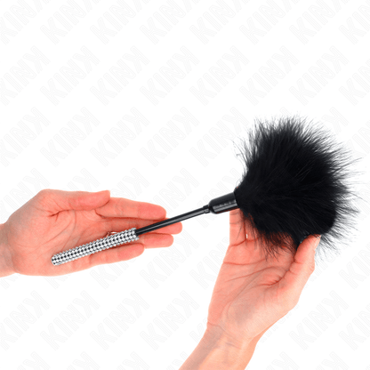 KINK - TICKLE FEATHERS WITH RHINESTONE HANDLE 27 CM - Kink&Play