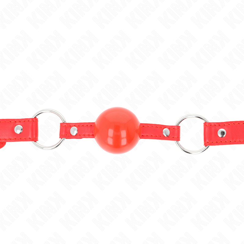 KINK - TPE BALL 4 CM GAG WITH ROJO LOCK 60 x 2 CM - Kink&Play
