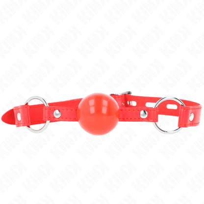 KINK - TPE BALL 4 CM GAG WITH ROJO LOCK 60 x 2 CM - Kink&Play