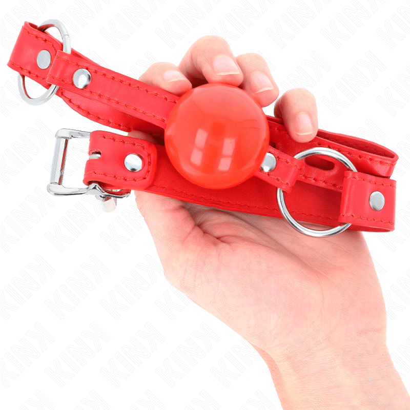 KINK - TPE BALL 4 CM GAG WITH ROJO LOCK 60 x 2 CM - Kink&Play