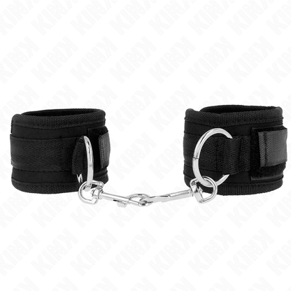KINK - WRIST RESTRAINTS BLACK ADJUSTABLE 18 - 35 CM X 6 CM - Kink&Play