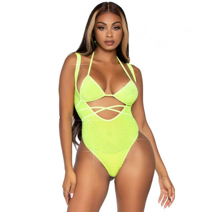 LEG AVENUE - BIKINI TOP AND BODYSUIT ONE SIZE - Kink&Play