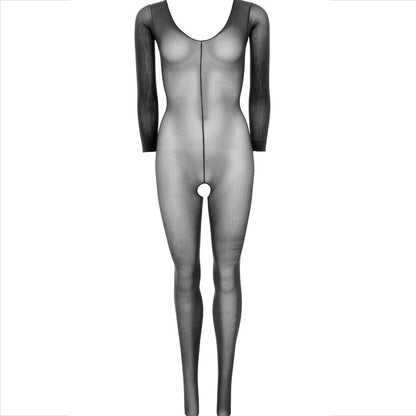 LEG AVENUE - BODYSTOCKING LONG SLEEVE BLACK - Kink&Play