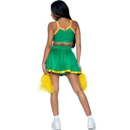 LEG AVENUE - COSTUME CHEERLEADER GREEN S/M - Kink&Play