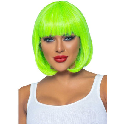 LEG AVENUE - FLUORESCENT BOB WIG NEON GREEN - Kink&Play