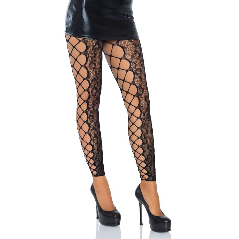 LEG AVENUE - FOOTLESS CROTHLESS TIGHTS ONE SIZE - Kink&Play