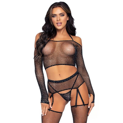 LEG AVENUE - FOUR PIECES SET ONE SIZE - Kink&Play