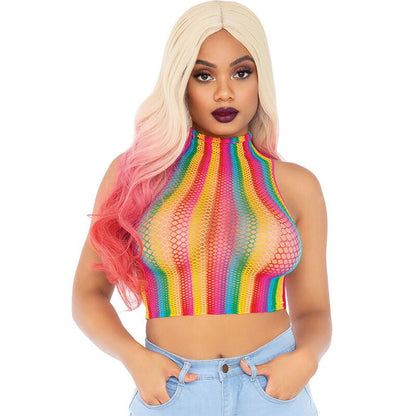 LEG AVENUE - MULTICOLOR NET TOP - Kink&Play