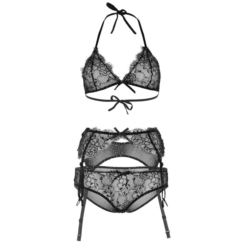 LEG AVENUE - SHINNY THREE PIECES SET M - Kink&Play
