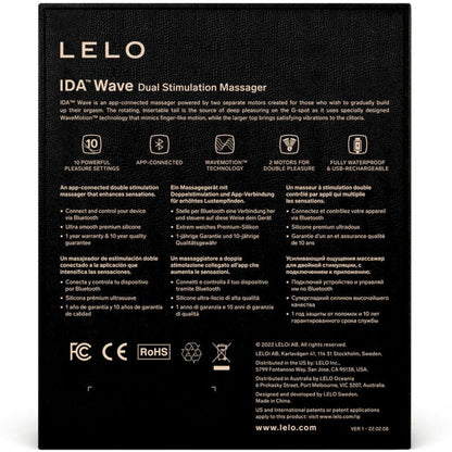 LELO - IDA WAVE CORAL COUPLES MASSAGER - Kink&Play