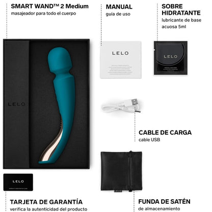 LELO - SMART MEDIUM WAND 2 OCEAN BLUE MASSAGER - Kink&Play