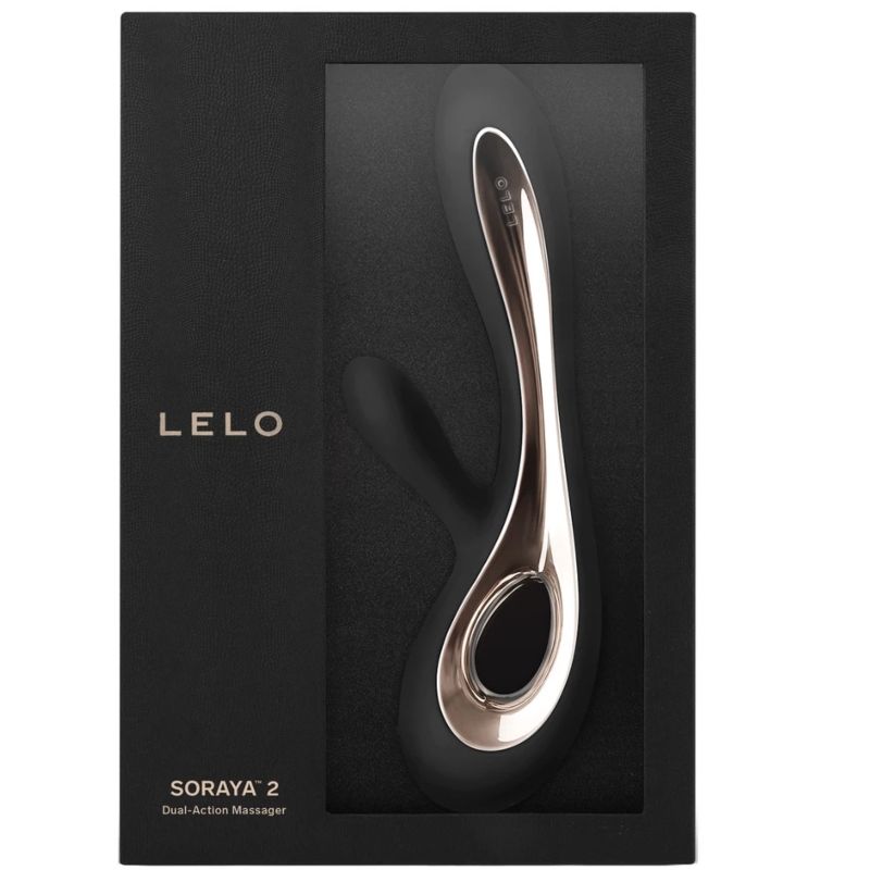 LELO - SORAYA 2 BLACK RABBIT VIBRATOR - Kink&Play