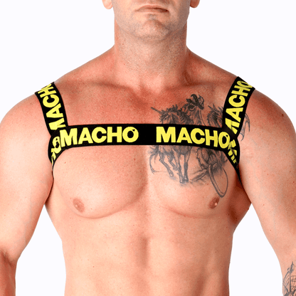 MACHO - DOUBLE YELLOW HARNESS - Kink&Play