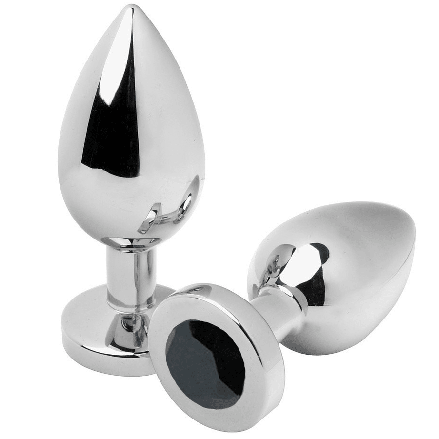 METAL HARD - ANAL PLUG DIAMOND BLACK SMALL 5.71CM - Kink&Play
