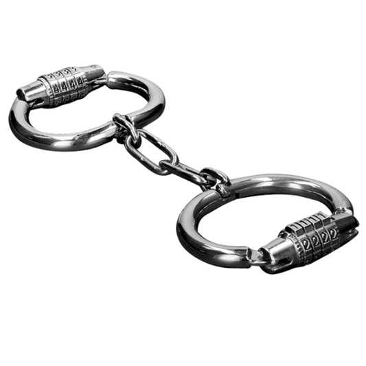METAL HARD - HANDCUFFS WITH COMBINATION LOCK - Kink&Play