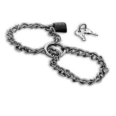 METAL HARD - HANDCUFFS WITH STAINLESS STEEL CHAIN. - Kink&Play