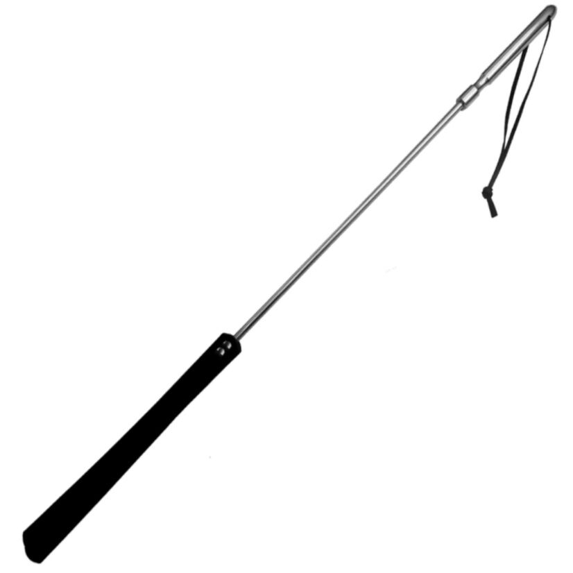 METAL HARD - ORIGINAL LEATHER AND METAL WHIP 70CM - Kink&Play
